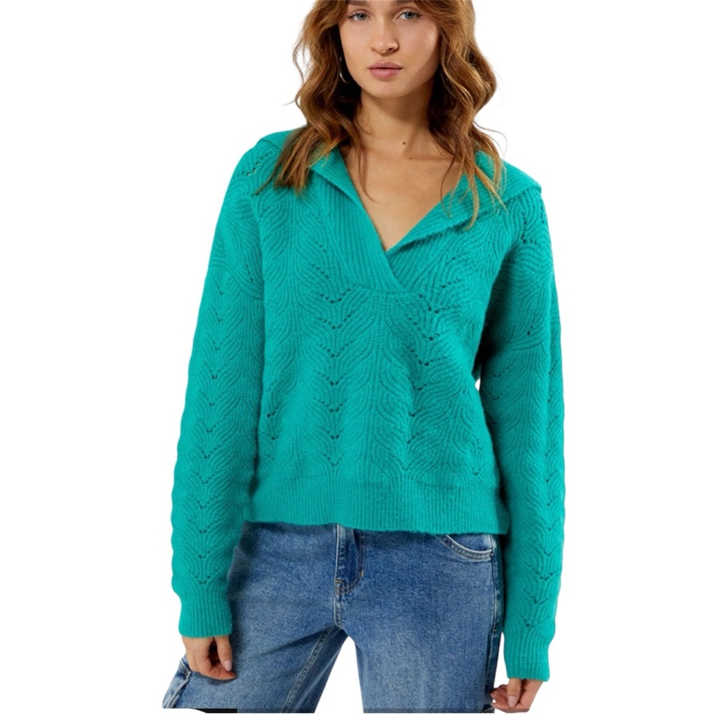 MINKPINK Taylor Sweater Green Size Medium M